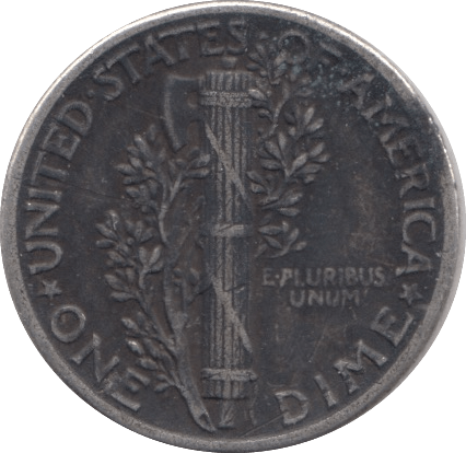 1942 SILVER DIME USA - SILVER WORLD COINS - Cambridgeshire Coins