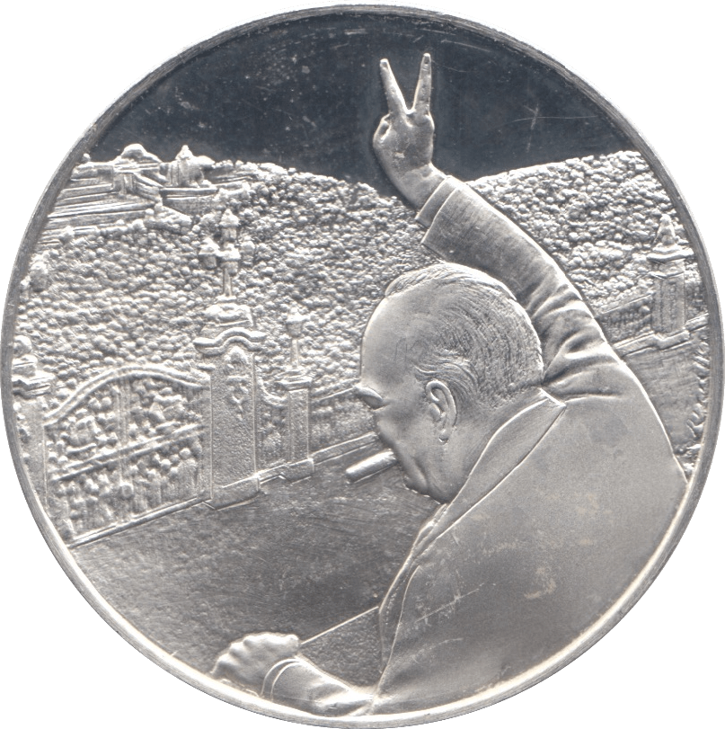 1945 WORLD WAR II COMMEMORATIVE SILVER PROOF CHURCHILL MEDALLION - MEDALS & MEDALLIONS - Cambridgeshire Coins