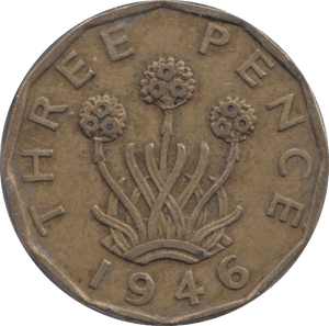 1946 THREEPENCE ( GVF ) - Threepence - Cambridgeshire Coins
