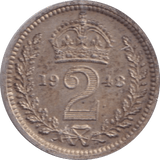 1948 MAUNDY TWO PENCE ( UNC ) - MAUNDY FOURPENCE - Cambridgeshire Coins