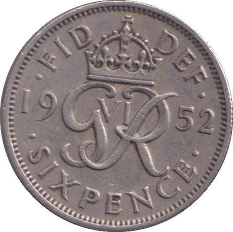 1952 SIX PENCE ( EF ) - SIXPENCE - Cambridgeshire Coins