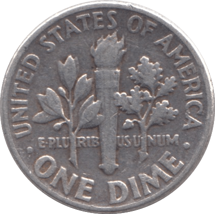 1953 SILVER ONE DIME USA - SILVER WORLD COINS - Cambridgeshire Coins