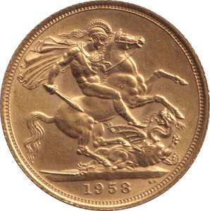 1958 GOLD SOVEREIGN ( AUNC ) - SOVEREIGN - Cambridgeshire Coins