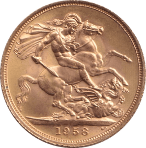 1958 GOLD SOVEREIGN ( UNC ) 2 - SOVEREIGN - Cambridgeshire Coins