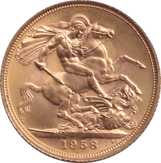 1958 GOLD SOVEREIGN ( UNC ) 2 - SOVEREIGN - Cambridgeshire Coins