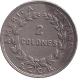 1961 TWO COLONES COSTA RICA - WORLD COINS - Cambridgeshire Coins