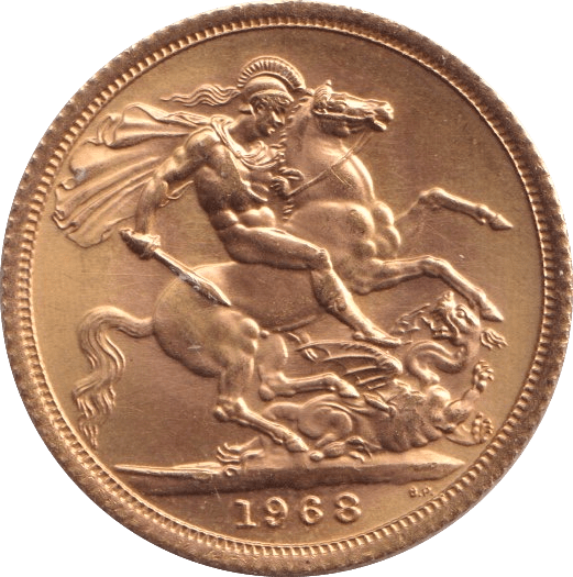 1968 GOLD SOVEREIGN ( UNC ) - SOVEREIGN - Cambridgeshire Coins