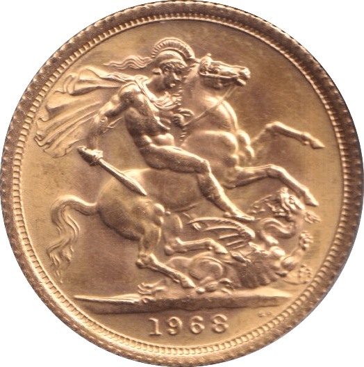 1968 GOLD SOVEREIGN ( UNC ) - SOVEREIGN - Cambridgeshire Coins