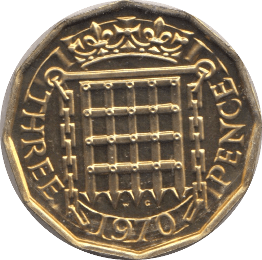 1970 Threepence ( PROOF ) Threepence Cambridgeshire Coins ...