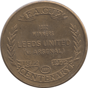 1972 LEEDS VS ARSENAL MEDAL - MEDALS & MEDALLIONS - Cambridgeshire Coins