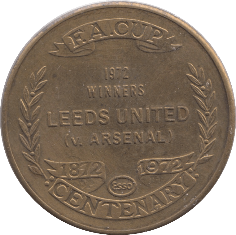 1972 LEEDS VS ARSENAL MEDAL - MEDALS & MEDALLIONS - Cambridgeshire Coins