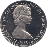 1973 10 CENTS BRITISH VIRGIN ISLANDS (PROOF) - SILVER WORLD COINS - Cambridgeshire Coins