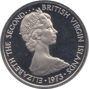 1973 FIVE CENTS BRITISH VIRGIN ISLANDS (PROOF) - SILVER WORLD COINS - Cambridgeshire Coins