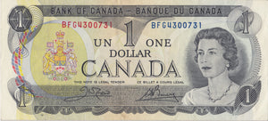 1973 ONE DOLLAR BANKNOTE CANADA REF 959 - WORLD BANKNOTES - Cambridgeshire Coins