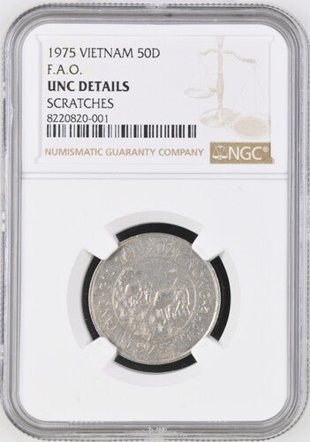 1975 VIETNAM F.A.O. 50D ( UNC ) - NGC SILVER COINS - Cambridgeshire Coins