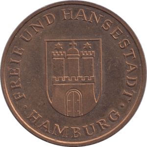 1977 HAMBURG HANSAPORT COMMEMORATIVE TOKEN MEDALLION GERMANY - MEDALS & MEDALLIONS - Cambridgeshire Coins