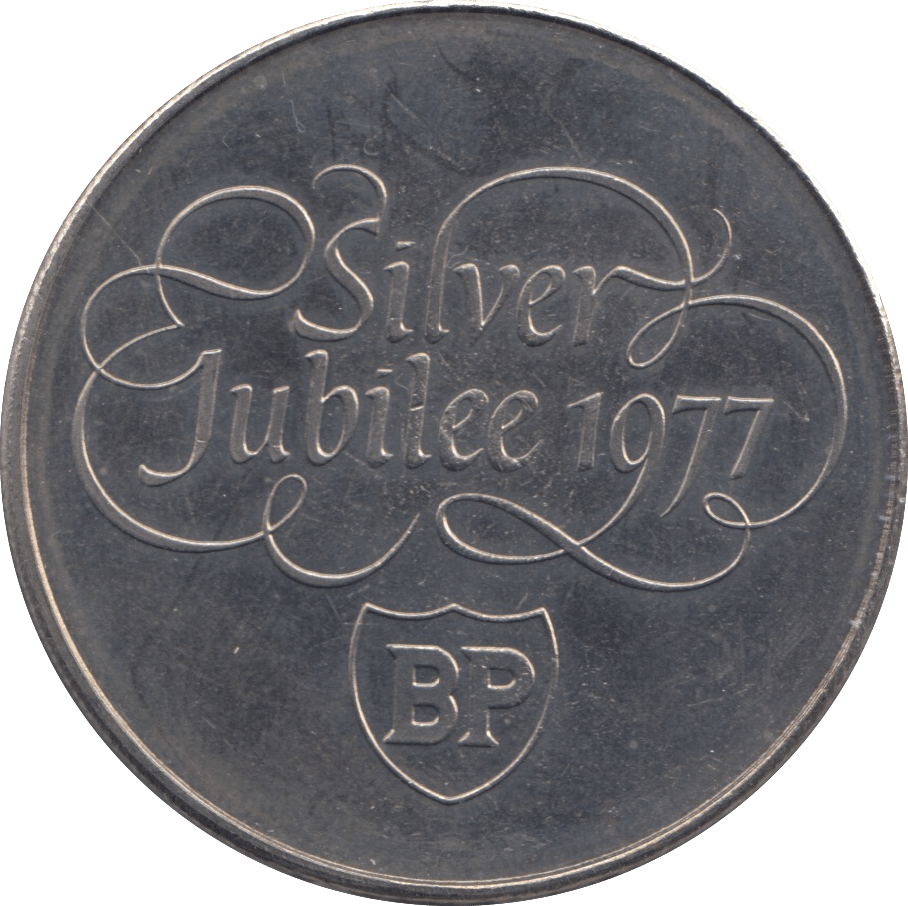 1977 QUEEN ELIZABETH II SILVER JUBILEE COMMEMORATIVE BP MEDAL - MEDALS & MEDALLIONS - Cambridgeshire Coins