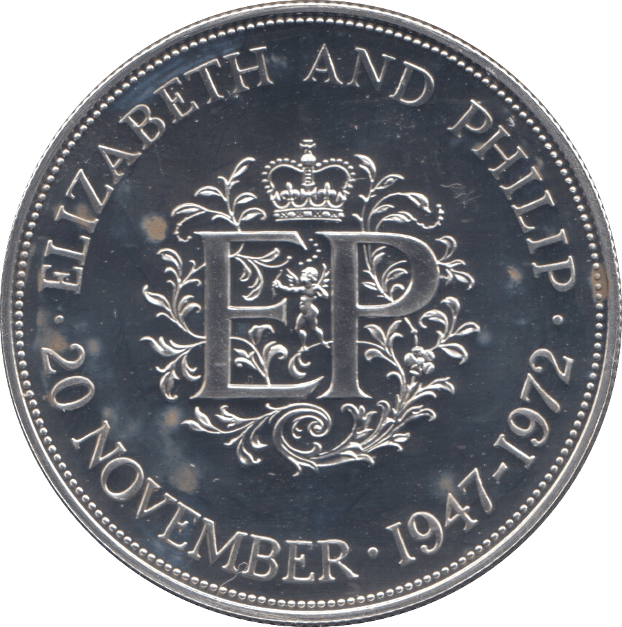 1977 SILVER PROOF CROWN SILVER WEDDING ANNIVERSARY - SILVER WORLD COINS - Cambridgeshire Coins