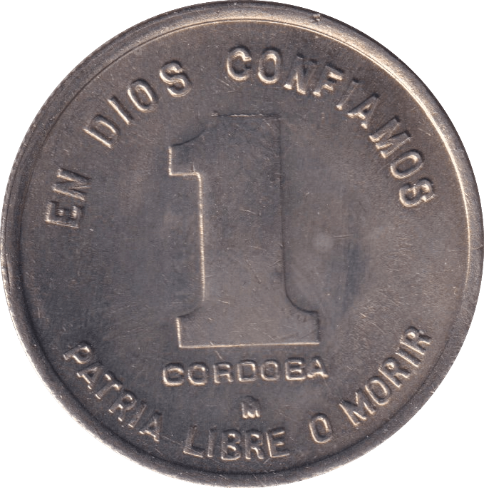 1980 ONE CORDOBA NICARAGUA - WORLD COINS - Cambridgeshire Coins