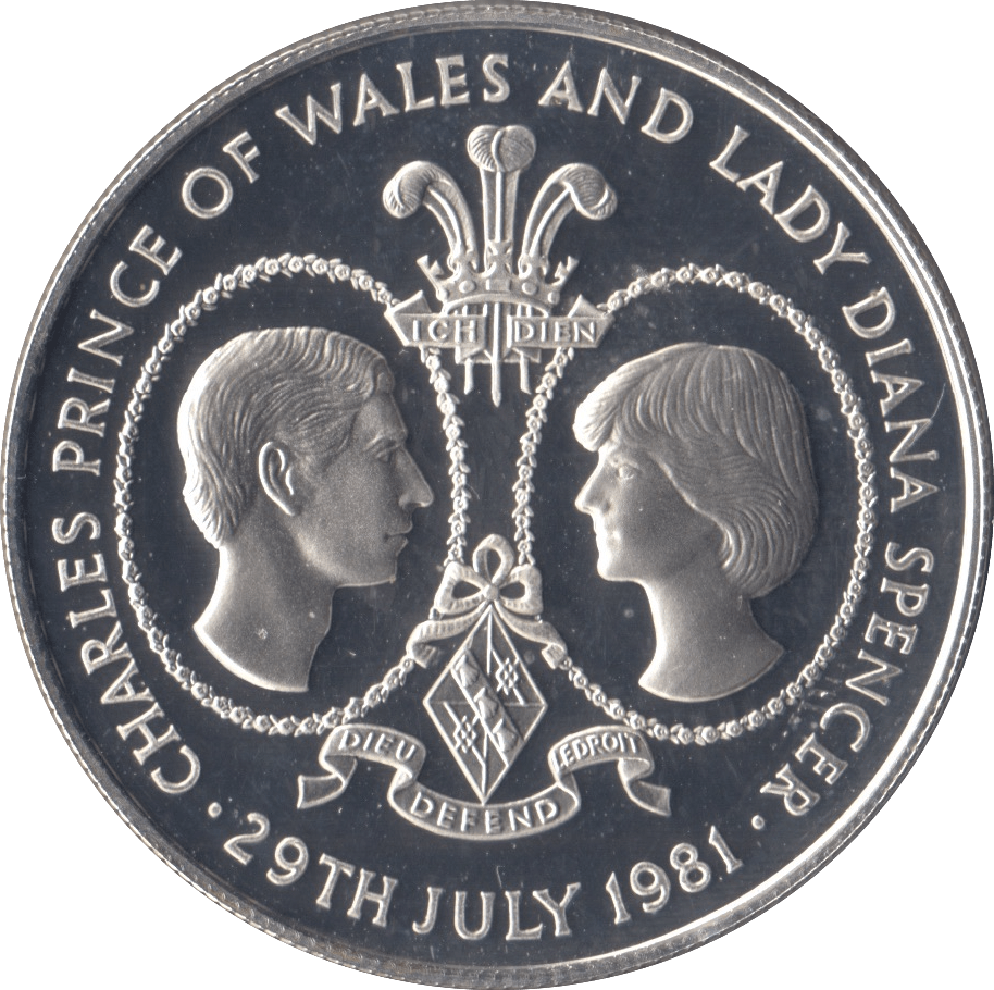 1981 SILVER PROOF TWENTY FIVE PENCE ROYAL WEDDING COMMEMORATIVE TRISTAN DA CUNHA - SILVER WORLD COINS - Cambridgeshire Coins