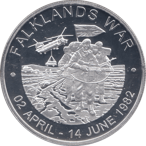 1982 SILVER PROOF FALKLANDS WAR MEDALLION FALKLAND ISLANDS REF 2 - MEDALS & MEDALLIONS - Cambridgeshire Coins