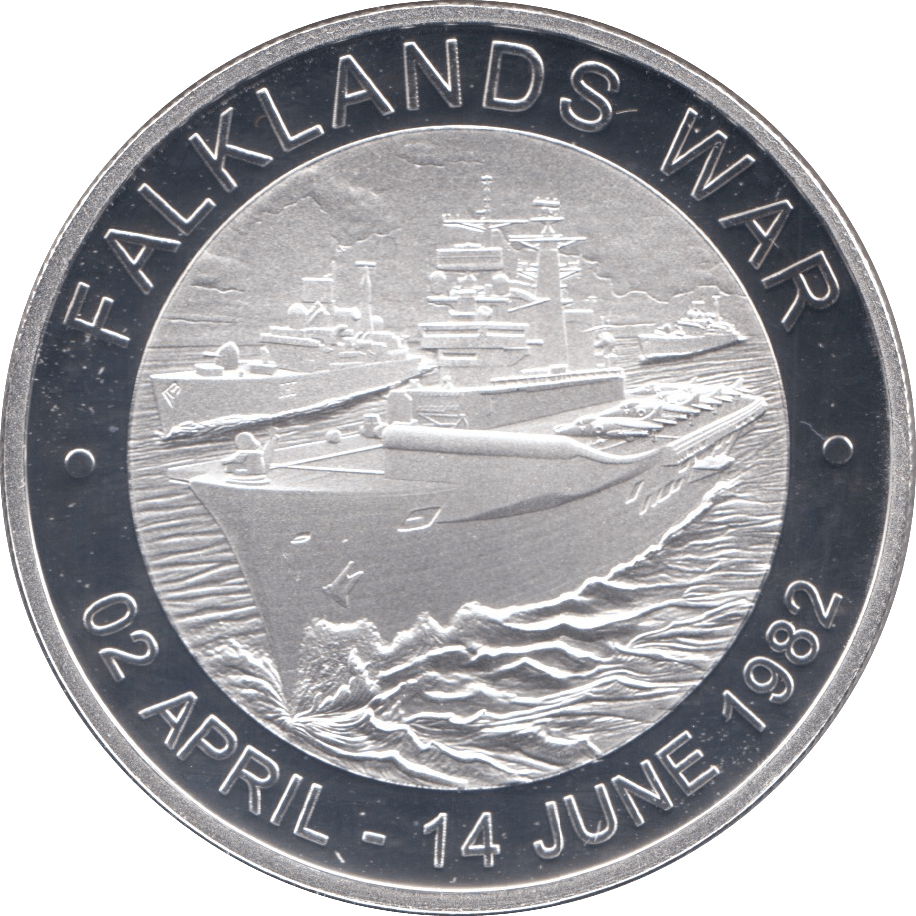 1982 SILVER PROOF FALKLANDS WAR MEDALLION FALKLAND ISLANDS REF 3 - MEDALS & MEDALLIONS - Cambridgeshire Coins