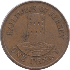 1984 ONE PENNY JERSEY - WORLD COINS - Cambridgeshire Coins