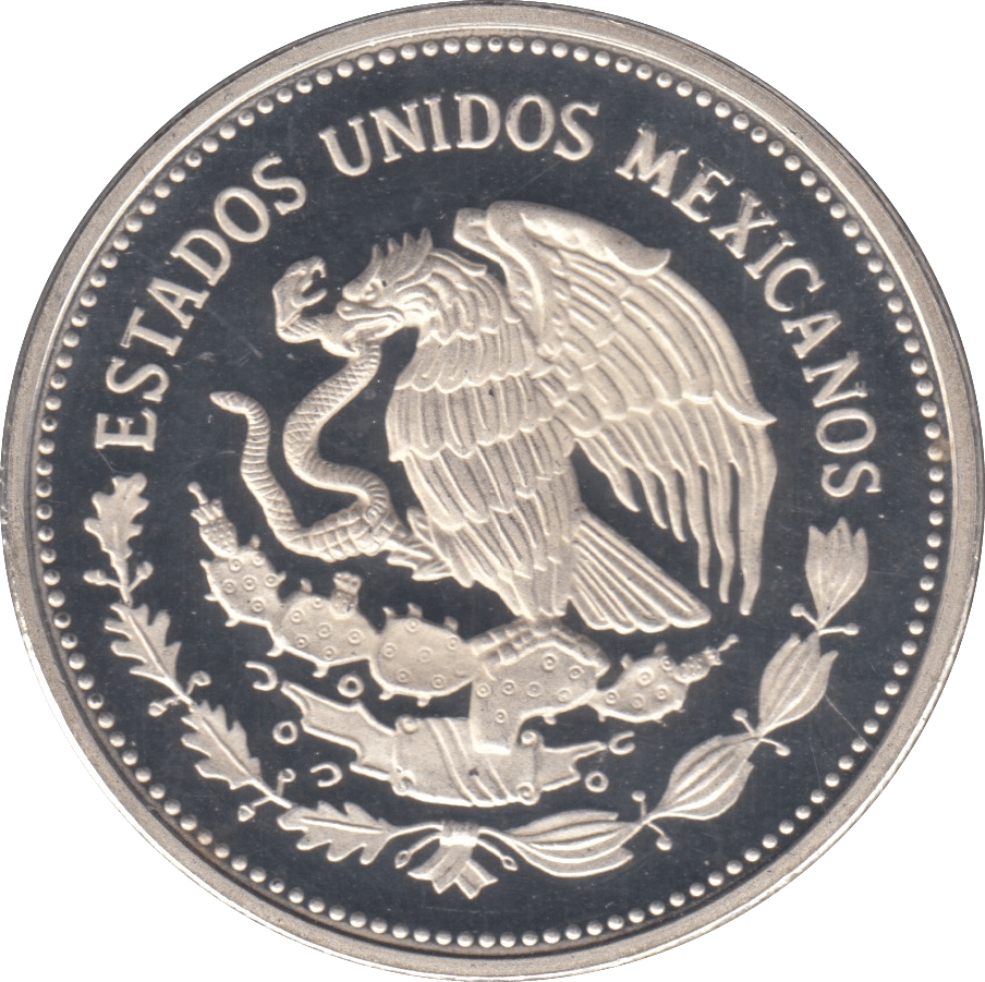 1985 SILVER $500 MEXICO - SILVER WORLD COINS - Cambridgeshire Coins