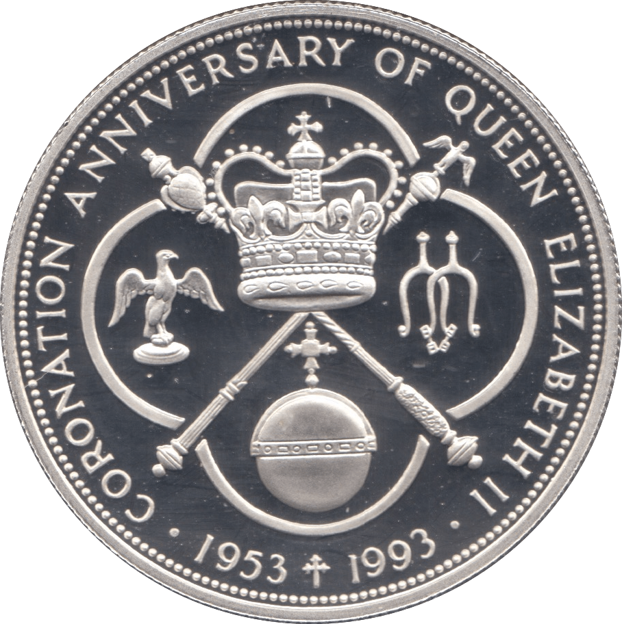 1993 SILVER PROOF FIVE DOLLARS CAYMAN ISLANDS - SILVER WORLD COINS - Cambridgeshire Coins