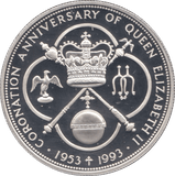 1993 SILVER PROOF FIVE DOLLARS CAYMAN ISLANDS - SILVER WORLD COINS - Cambridgeshire Coins