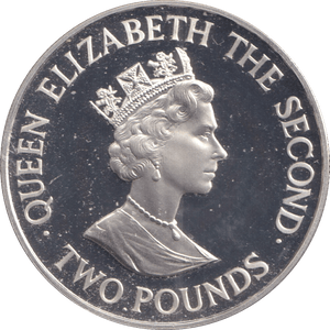 1993 SILVER TWO POUNDS BAILIWICK OF JERSEY CORONATION ANNIVERSARY - SILVER WORLD COINS - Cambridgeshire Coins