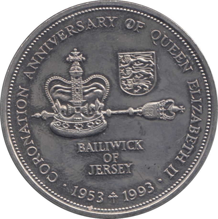 1993 TWO POUNDS JERSEY F156 - WORLD COINS - Cambridgeshire Coins