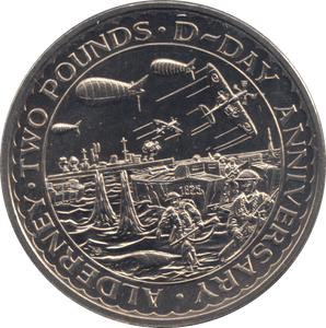 1994 TWO POUNDS COIN ALDERNEY F324 - WORLD COINS - Cambridgeshire Coins