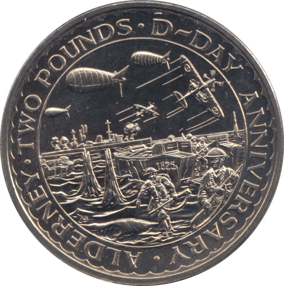 1994 TWO POUNDS COIN ALDERNEY F324 - WORLD COINS - Cambridgeshire Coins