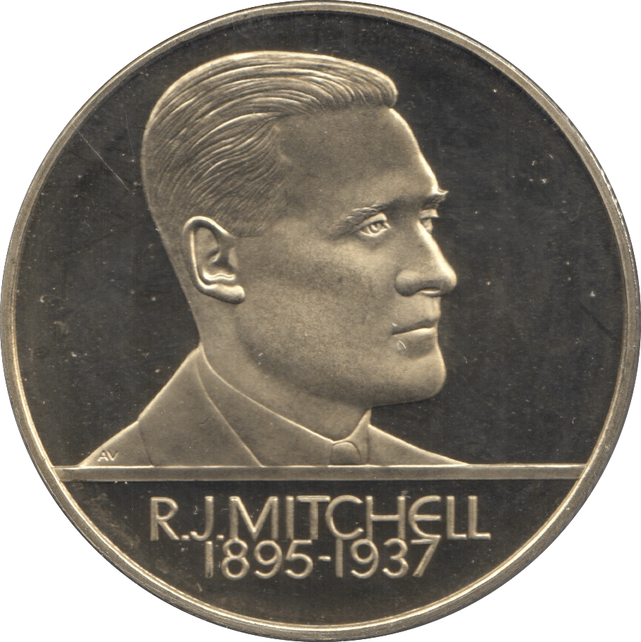 1995 R.J MITCHELL AIRCRAFT CREATOR COMMEMORATIVE MEDALLION - MEDALS & MEDALLIONS - Cambridgeshire Coins