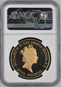 1996 GOLD FIVE POUND BIRTH OF ELIZABETH II (NGC) PF68 - NGC GOLD COINS - Cambridgeshire Coins