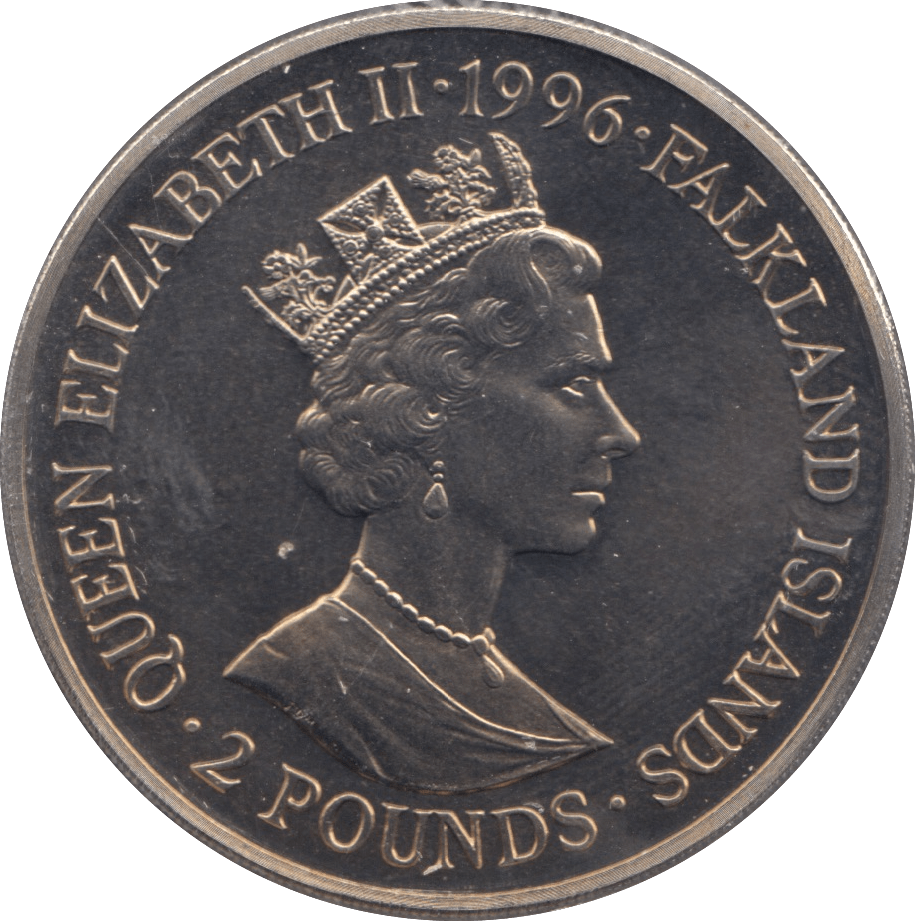 1996 TWO POUNDS FALKLAND ISLANDS F323 CROWN Cambridgeshire Coins ...