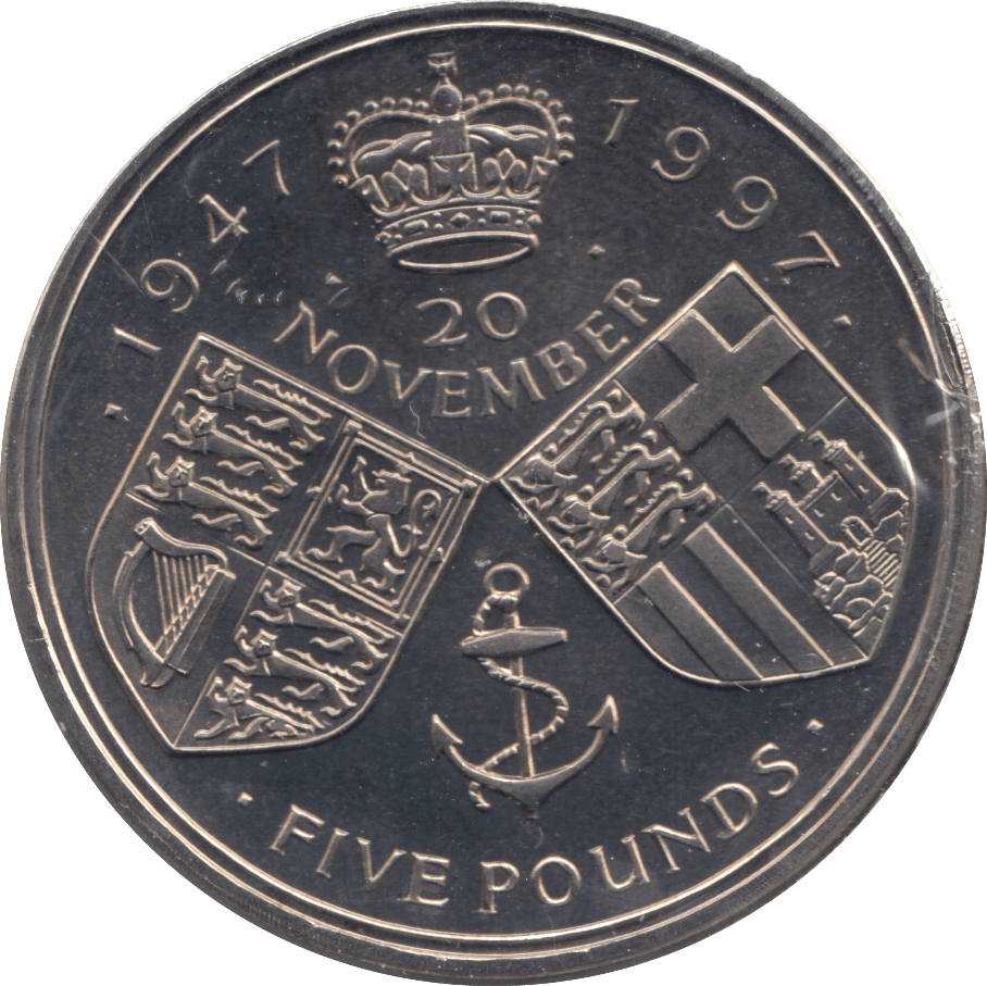 1997 FIVE POUNDS UK F307 - WORLD COINS - Cambridgeshire Coins