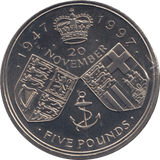 1997 FIVE POUNDS UK F307 - WORLD COINS - Cambridgeshire Coins