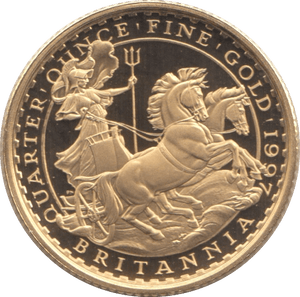 1997 GOLD PROOF QUARTER OUNCE £25 BRITANNIA - GOLD BRITANNIAS - Cambridgeshire Coins