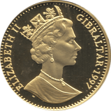 1997 ONE CROWN PROOF GIBRALTAR GOLDEN WEDDING ANNIVERSARY 14 - CROWN - Cambridgeshire Coins