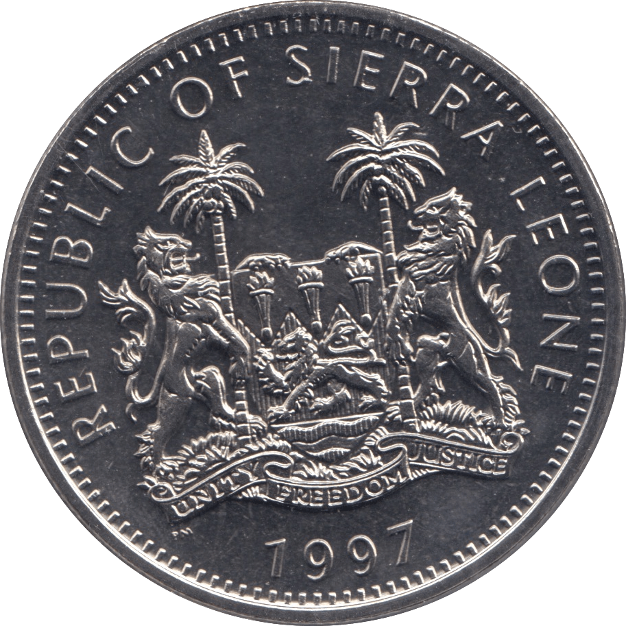 1997 ONE DOLLAR SIERRA LEONE F296 - WORLD COINS - Cambridgeshire Coins