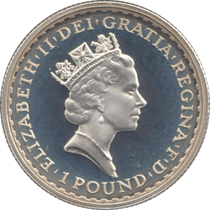 1997 SILVER 1/2 OUNCE PROOF BRITANNIA - SILVER WORLD COINS - Cambridgeshire Coins