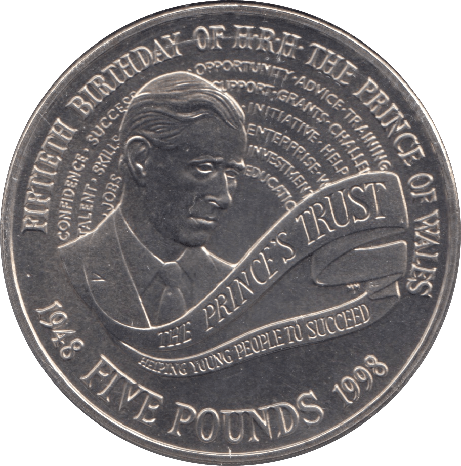 1998 FIVE POUNDS UK F308 - WORLD COINS - Cambridgeshire Coins