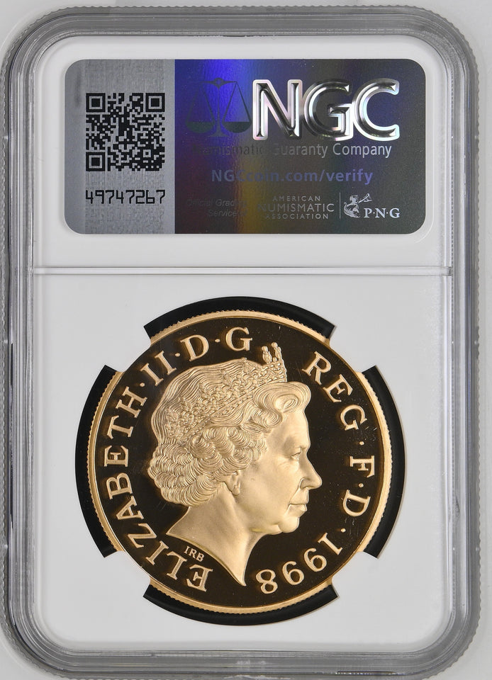 1998 GOLD £5 G.BRITAIN BIRTH OF PRINCE CHARLES PF 69 ULTRA CAMEO - NGC GOLD COINS - Cambridgeshire Coins