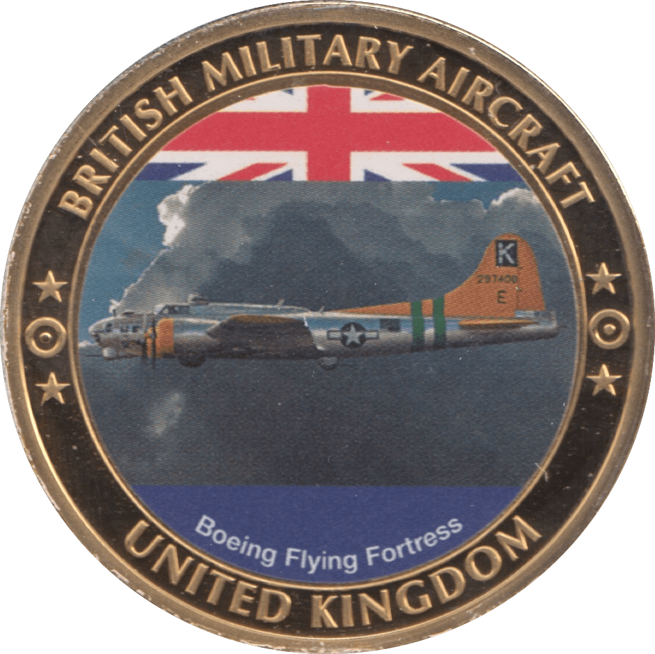 2000 BRITISH MILITARY AIRCRAFT COIN UNITED KINGDOM BOEING FLYING FORTRESS MEDALLION - MEDALS & MEDALLIONS - Cambridgeshire Coins