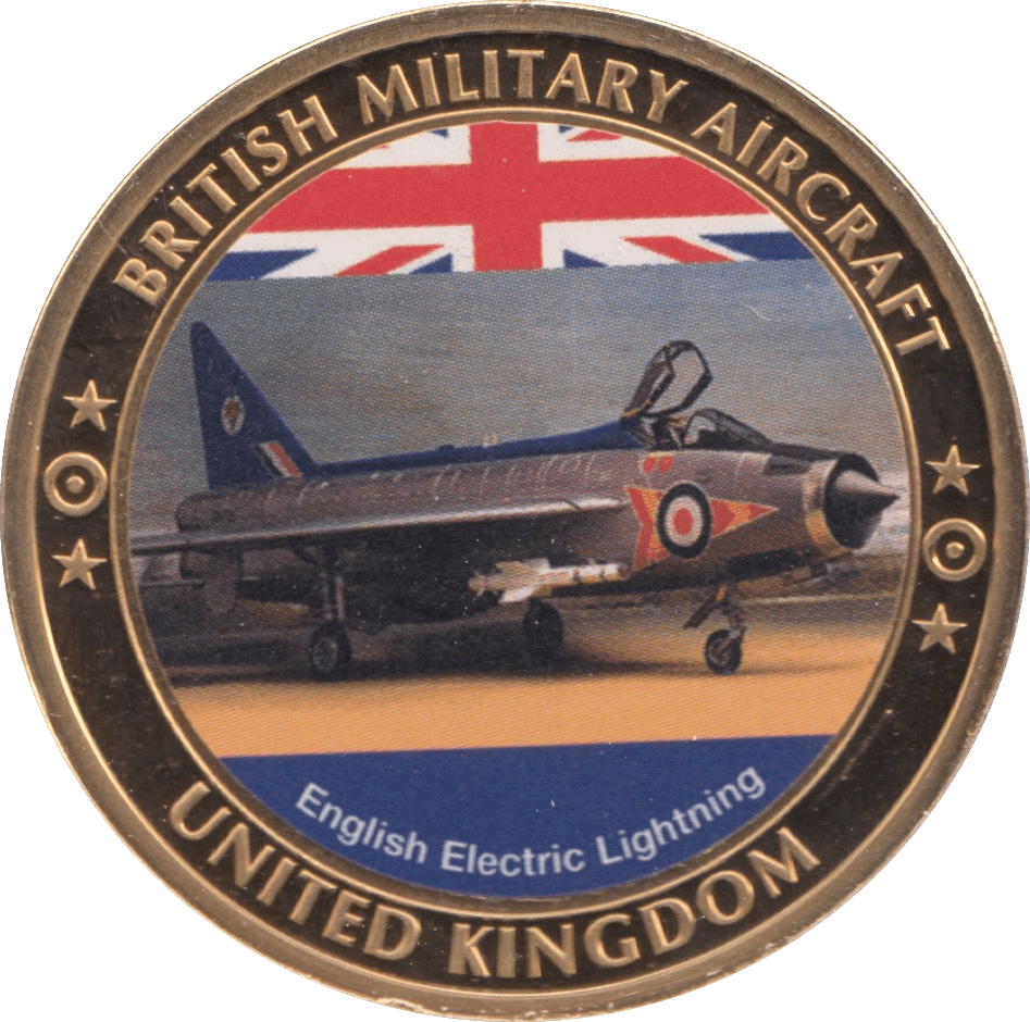 2000 BRITISH MILITARY AIRCRAFT COIN UNITED KINGDOM ENGLISH ELECTRIC LIGHTNING MEDALLION - MEDALS & MEDALLIONS - Cambridgeshire Coins