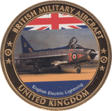 2000 BRITISH MILITARY AIRCRAFT COIN UNITED KINGDOM ENGLISH ELECTRIC LIGHTNING MEDALLION - MEDALS & MEDALLIONS - Cambridgeshire Coins