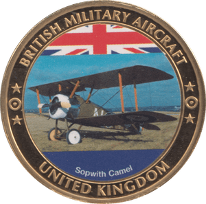 2000 BRITISH MILITARY AIRCRAFT COIN UNITED KINGDOM SOPWITH CAMEL MEDALLION - MEDALS & MEDALLIONS - Cambridgeshire Coins