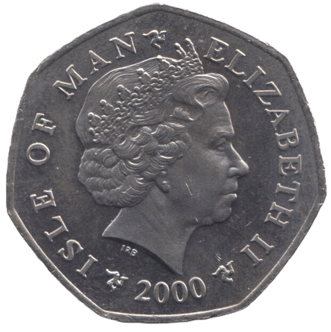 2000 CHRISTIANITY IN MANN 50P ISLE OF MAN - WORLD COINS - Cambridgeshire Coins